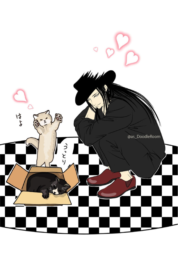 コラボ作品イケメンと猫